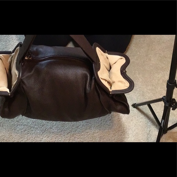 Bottega Veneta Dark Brown Leather Tote. Vintage. Letter of authenticity. - Picture 9 of 10